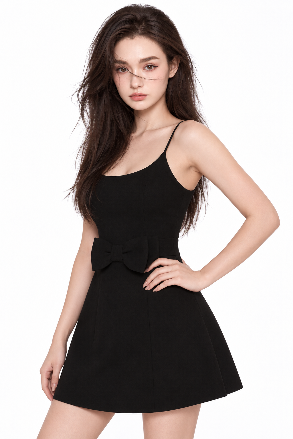 The Noir Romance Bow Dress