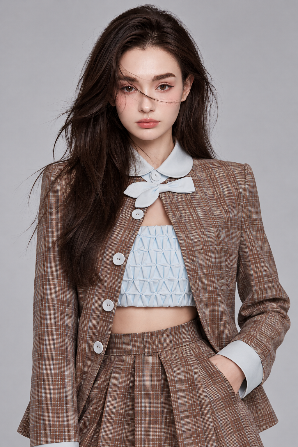 The Clarissa Vintage Plaid Set