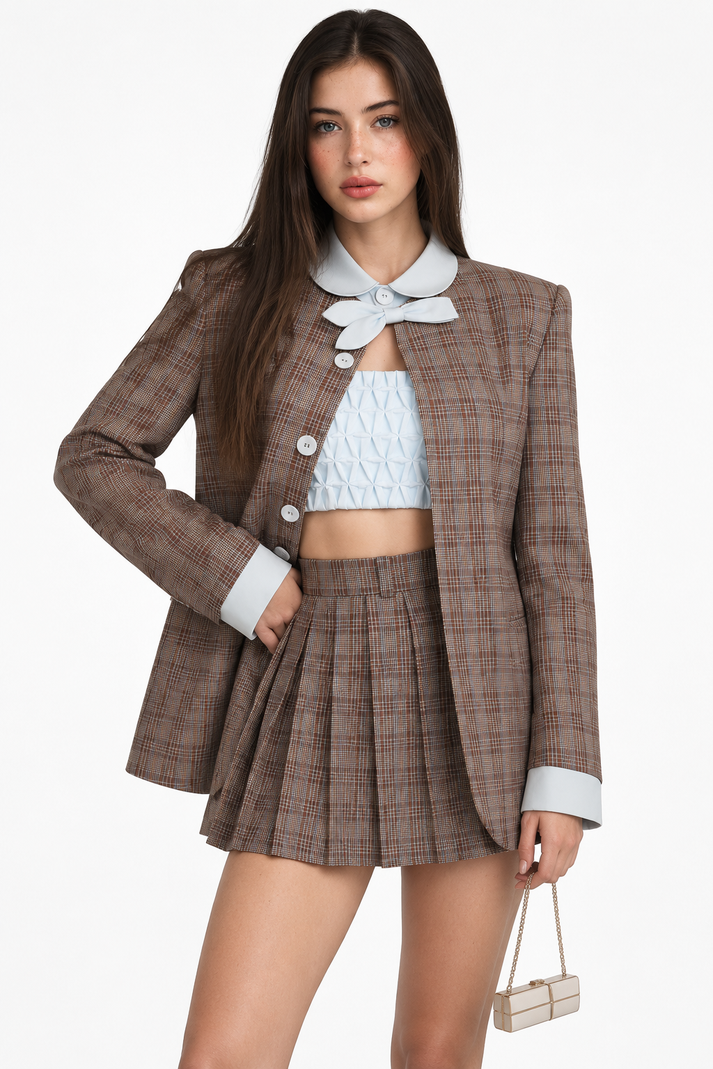 The Clarissa Vintage Plaid Set